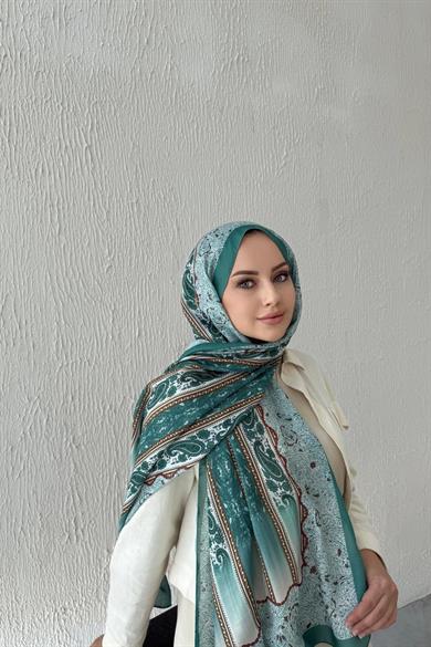 Yeşil & Kahve Etro Soft Şal