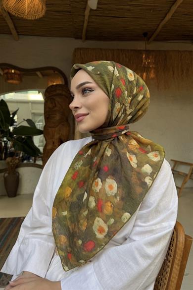 Green Merlin Tencel Scarf