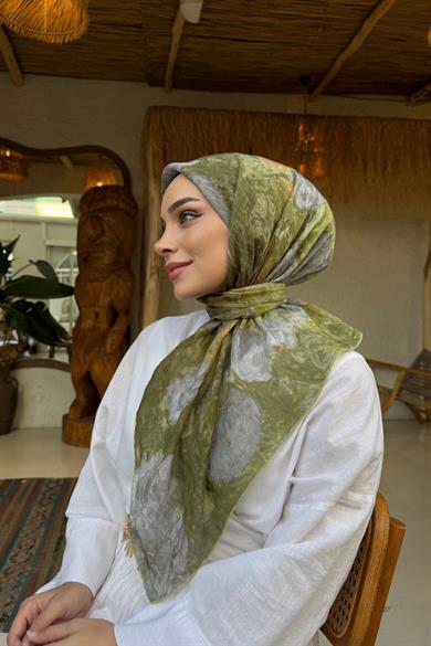 Green Tencel Scarf