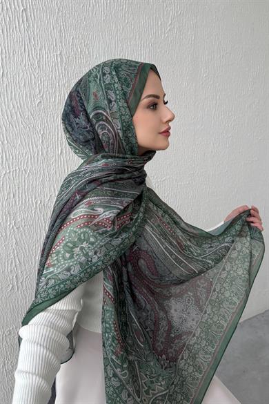 Zümrüt Şazeli Bohem Modal İpek Şal