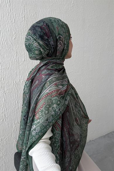 Zümrüt Şazeli Bohem Modal İpek Şal