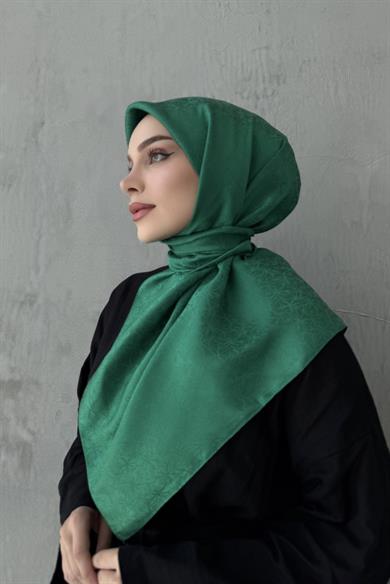 Zümrüt Çiçek Jakar Eşarp 