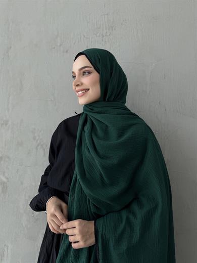 Zümrüt Müslin Biyeli Şal 