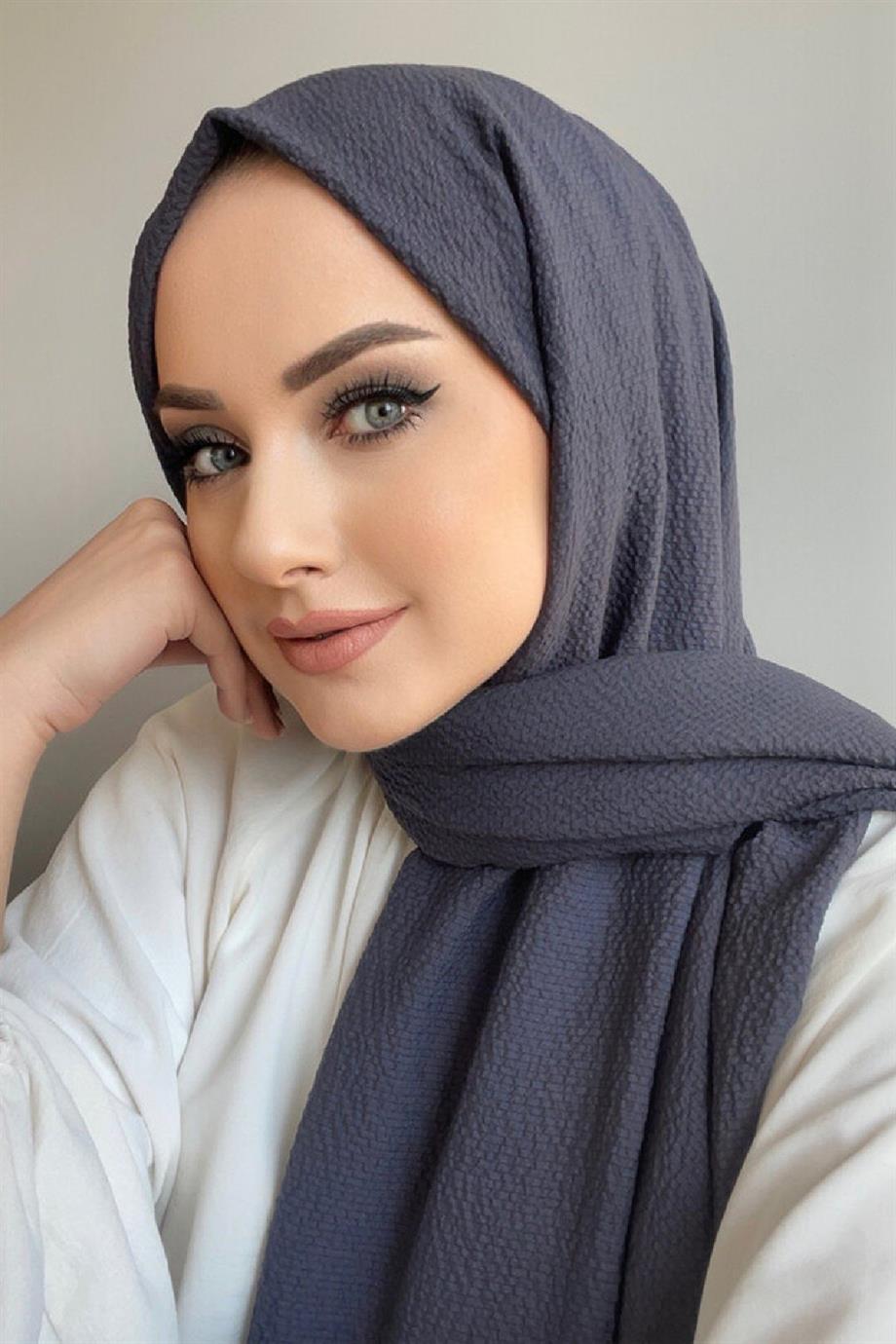 Dark Gray Natural Shawl