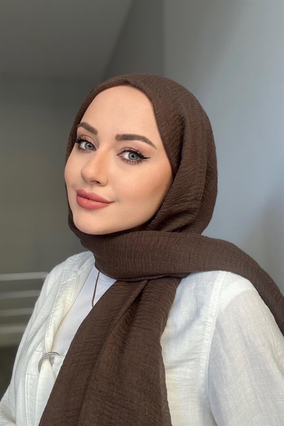 Dark Brown Burmese Shawl