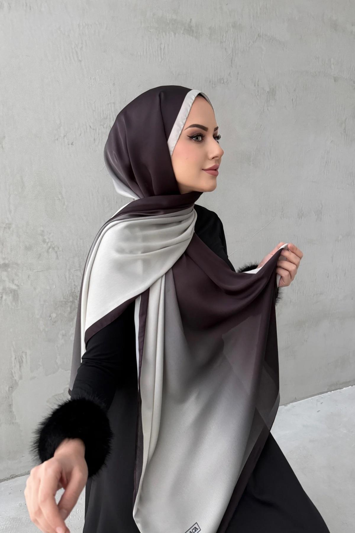 Acı Kahve Degrade Şal 