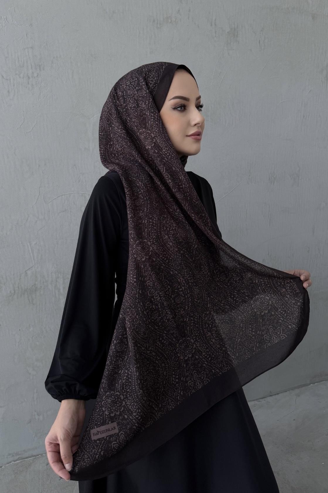 Acı Kahve Leena Koza %100 Pamuk Şal