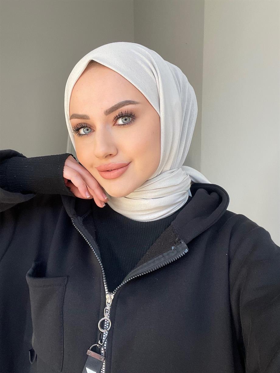 Light Stone Combed Cotton Shawl