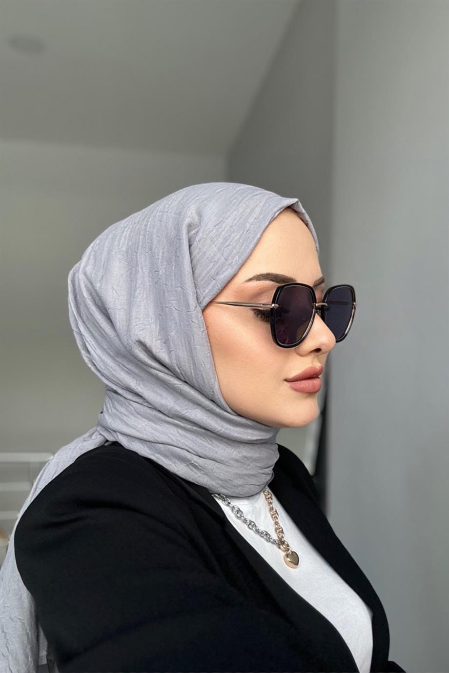 Bamboo Shawl Light Gray