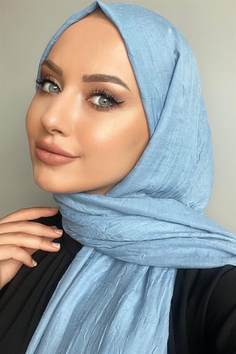 Baby Blue Bamboo Shawl