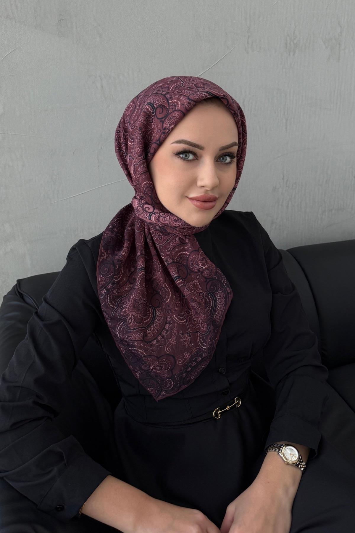 Bordo Armina Tensel Eşarp