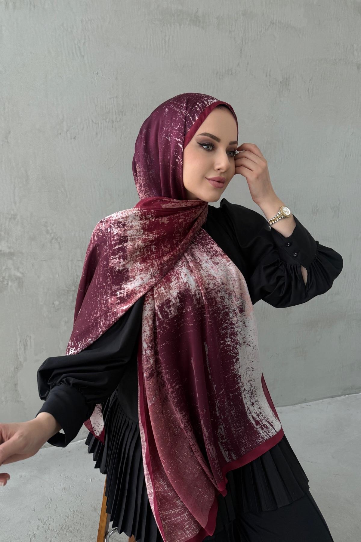 Bordo&Bordo Piraye Bohem Kumlu İpek Şal