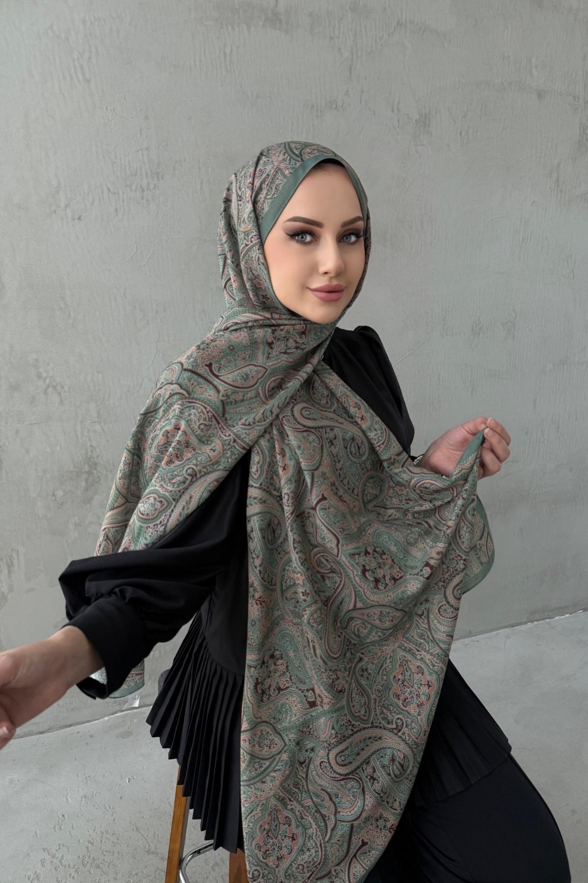 Çağla Yeşili Harmoni Modal İpek Şal