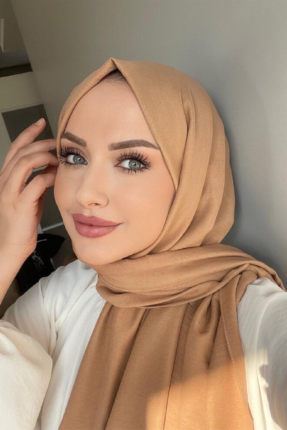 Camel Cotton Jazz Shawl