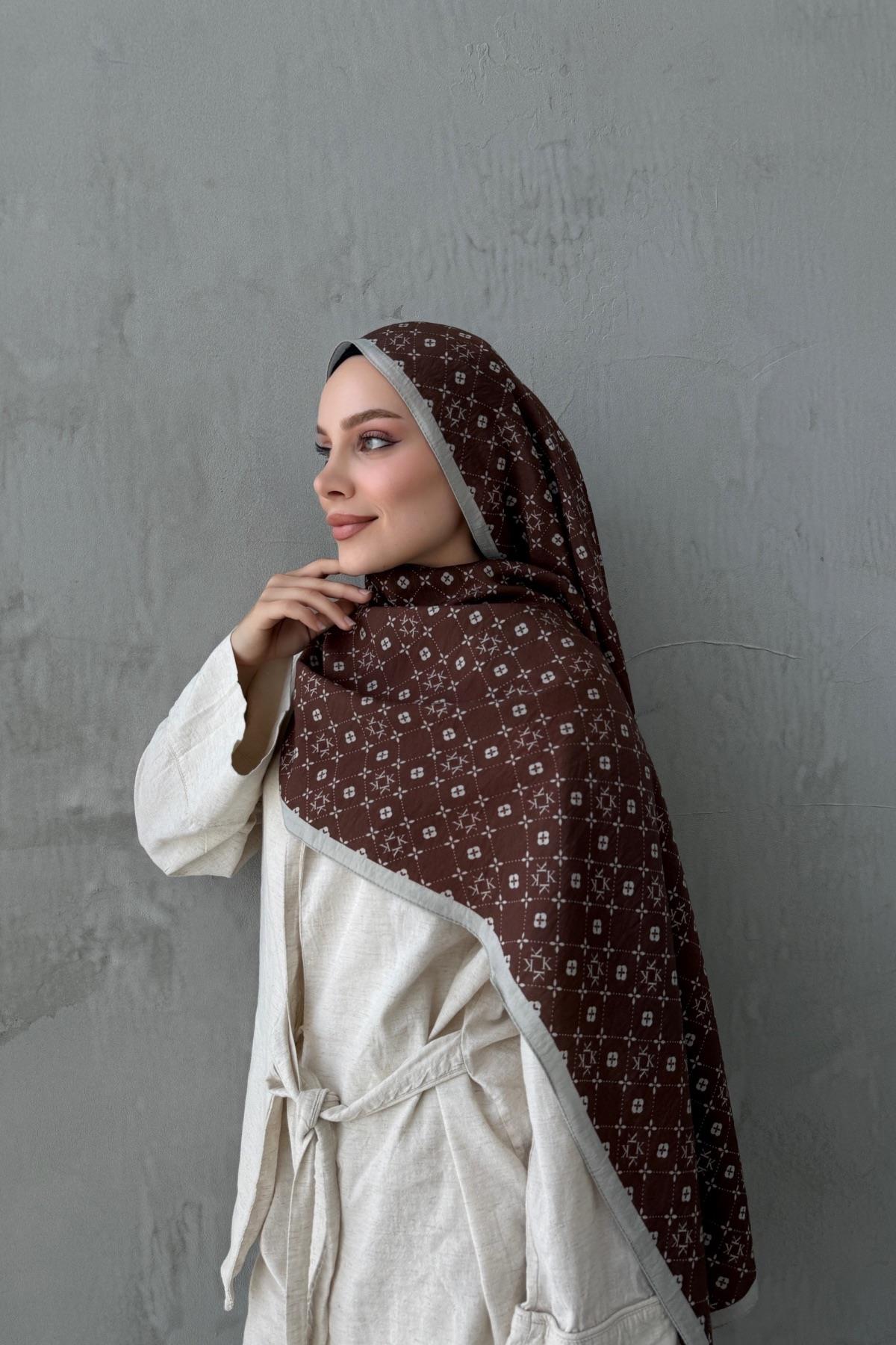 Çikolata Gua Modal İpek Şal