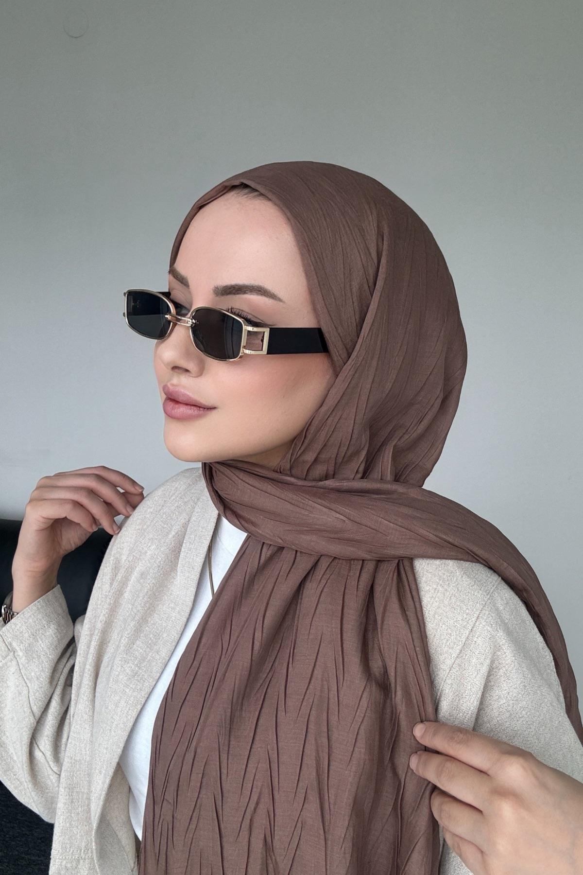 Textured Bamboo Shawl Walnut Shell