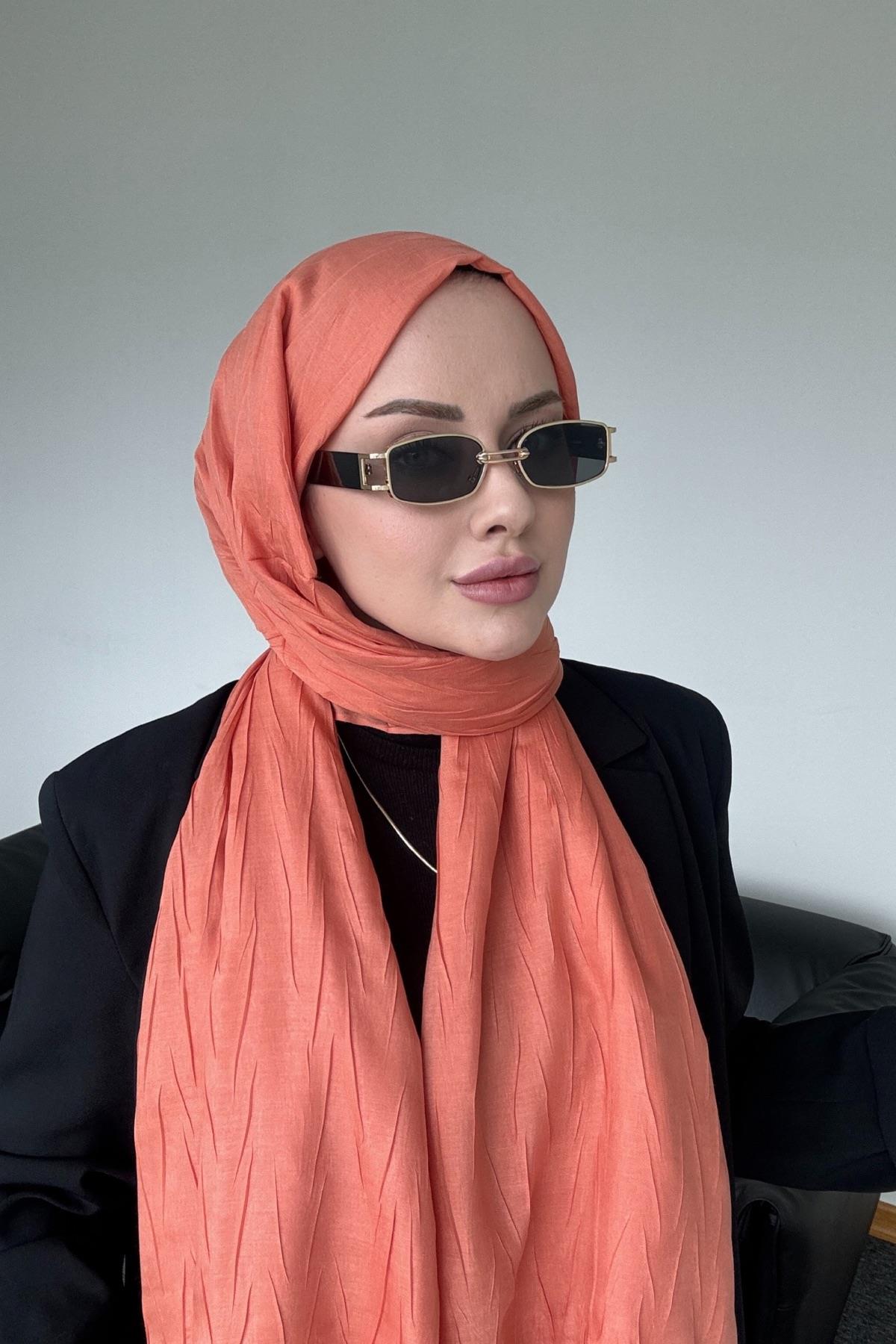 Textured Bamboo Shawl Peach