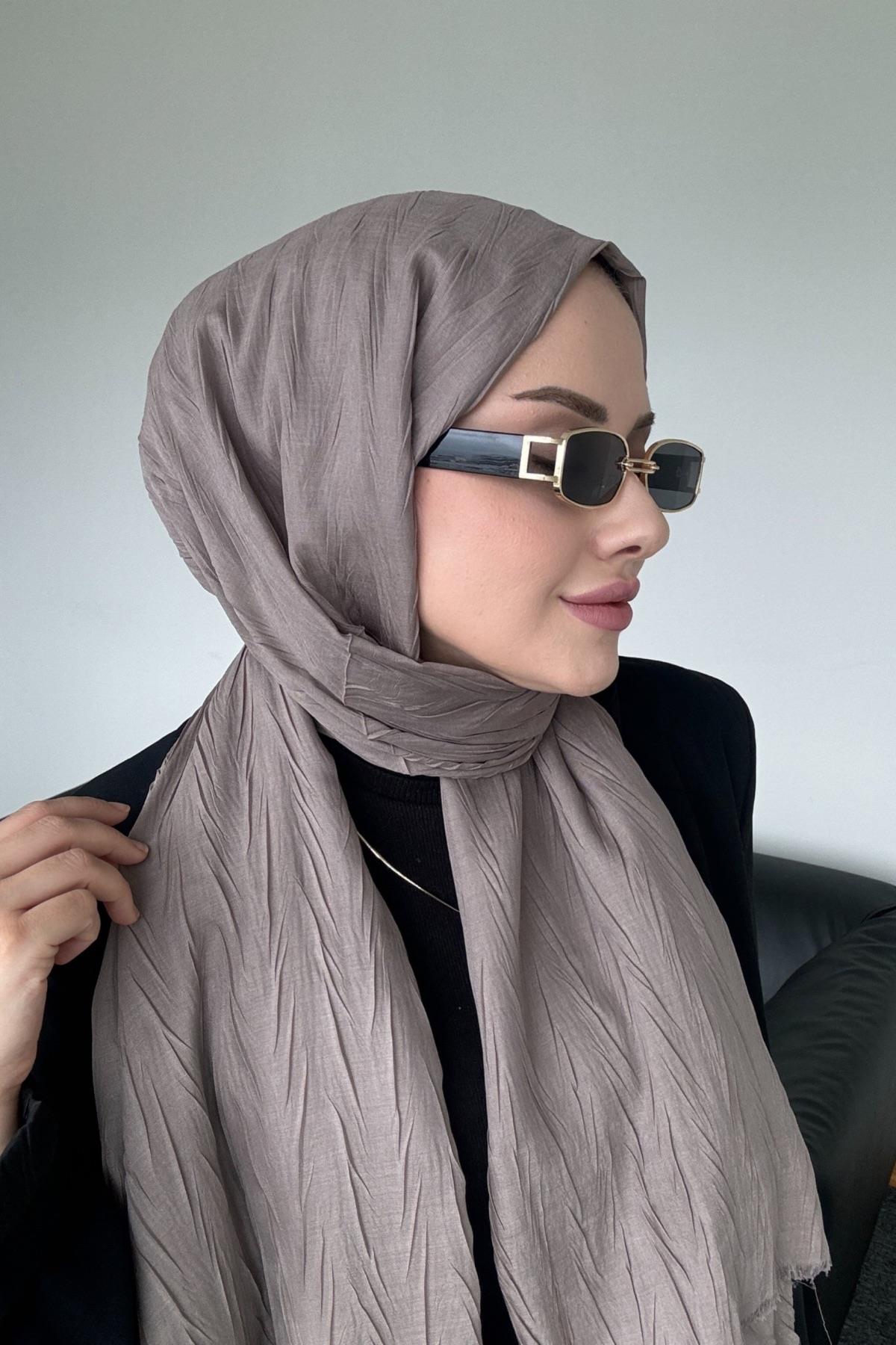 Textured Bamboo Shawl Mink