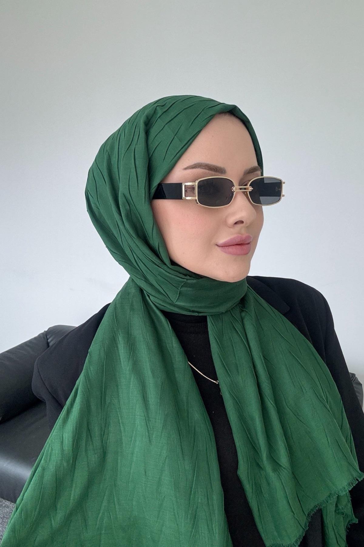 Textured Bamboo Shawl Emerald