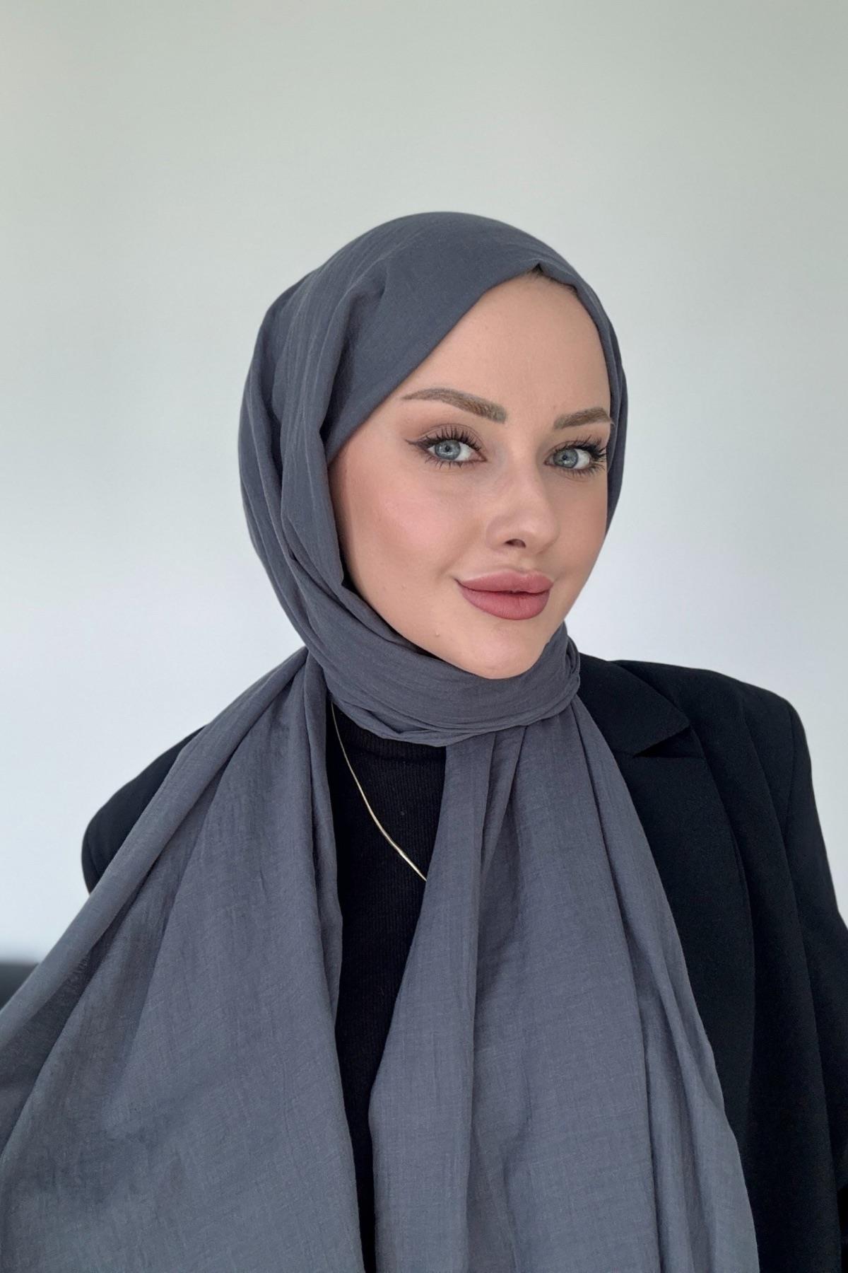 Fresh Cotton Shawl Anthracite