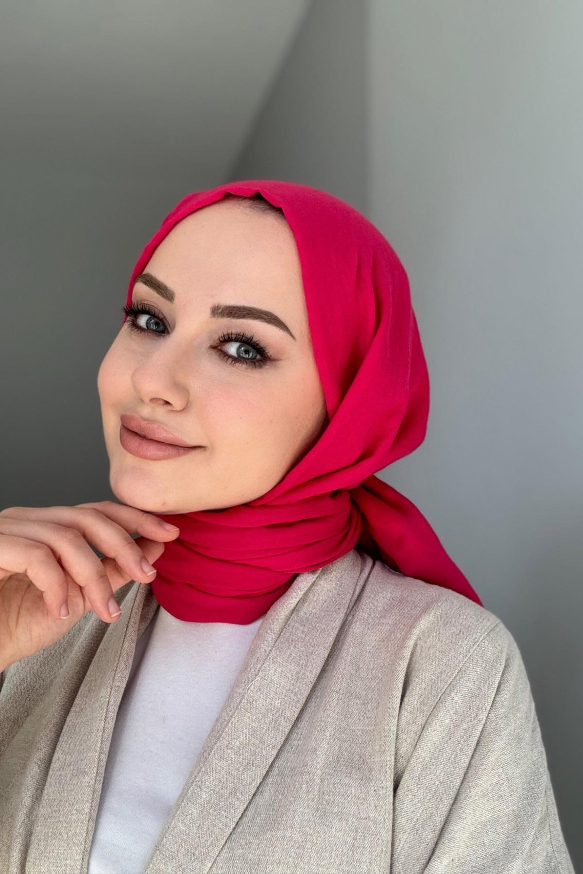 Fresh Cotton Shawl Fuchsia