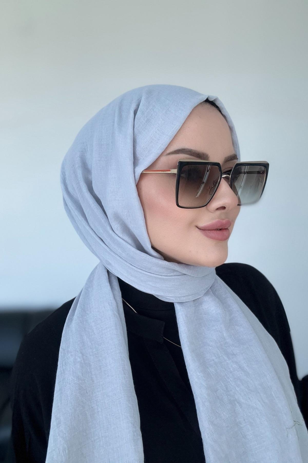 Fresh Cotton Shawl Silver Gray