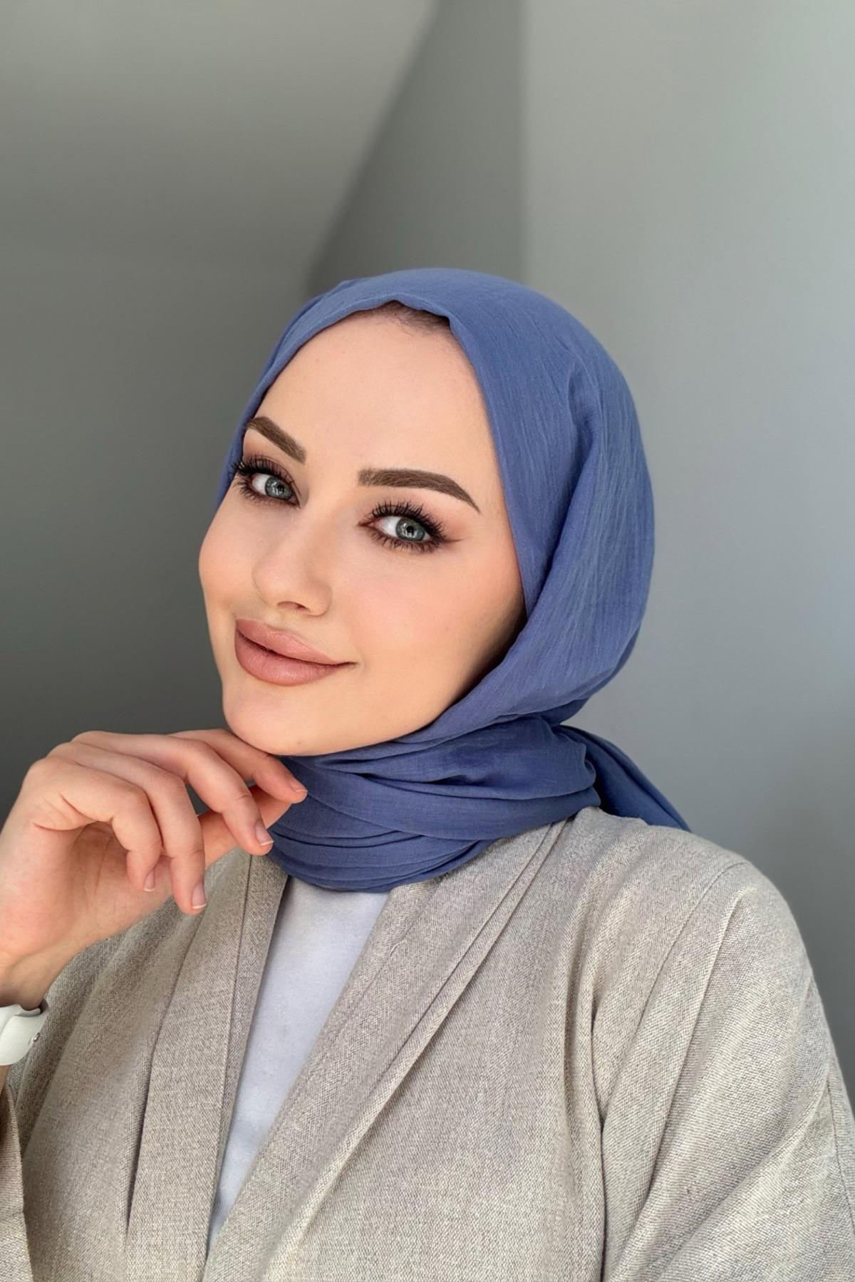 Fresh Cotton Shawl Indigo