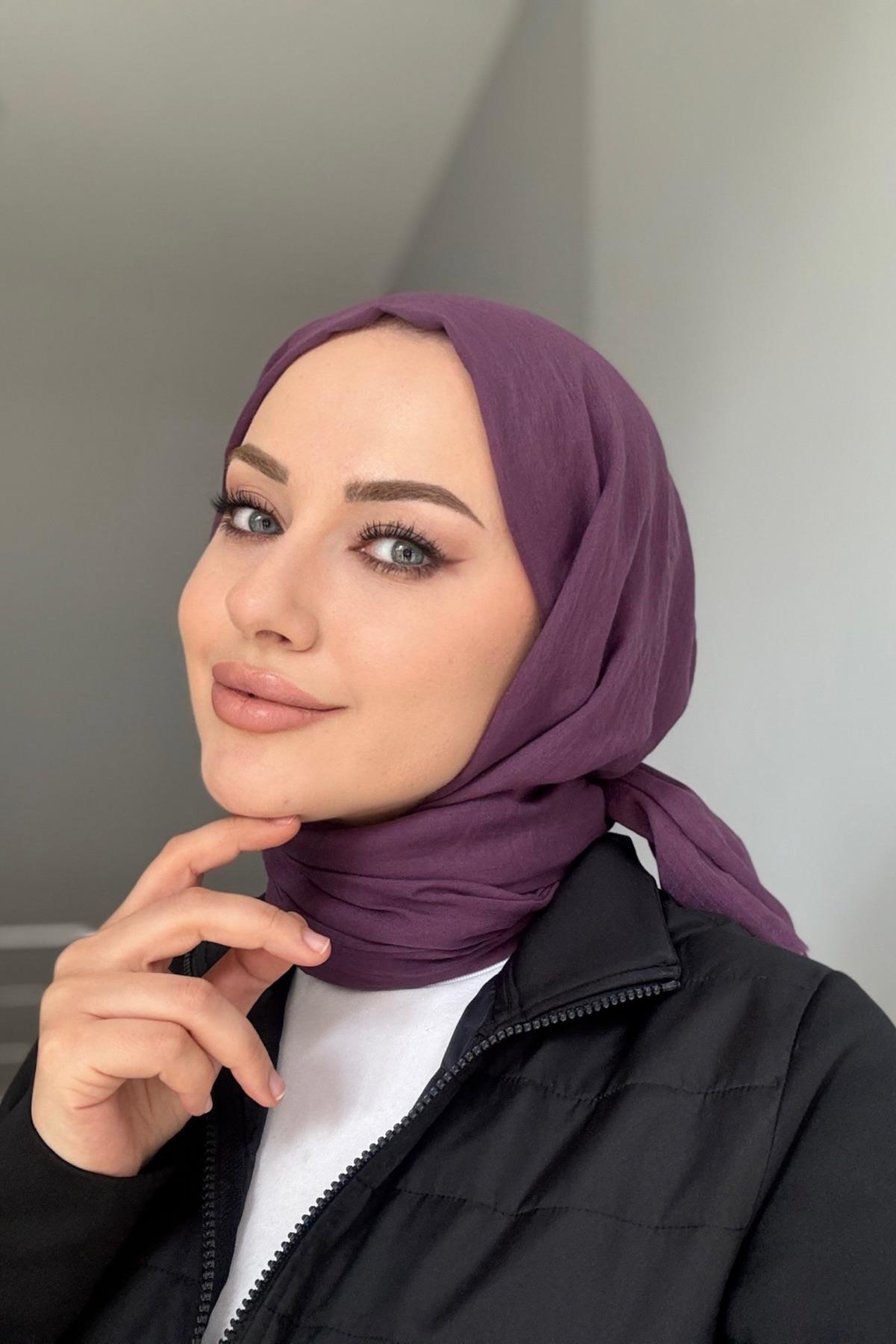 Fresh Cotton Shawl Purple