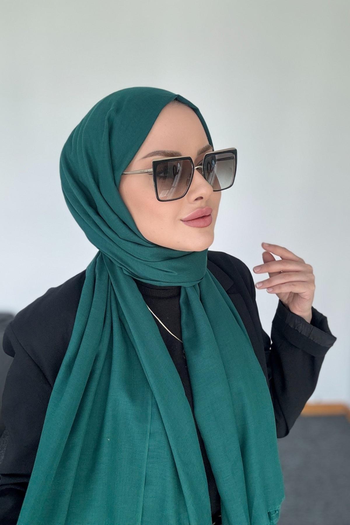 Fresh Cotton Shawl Emerald