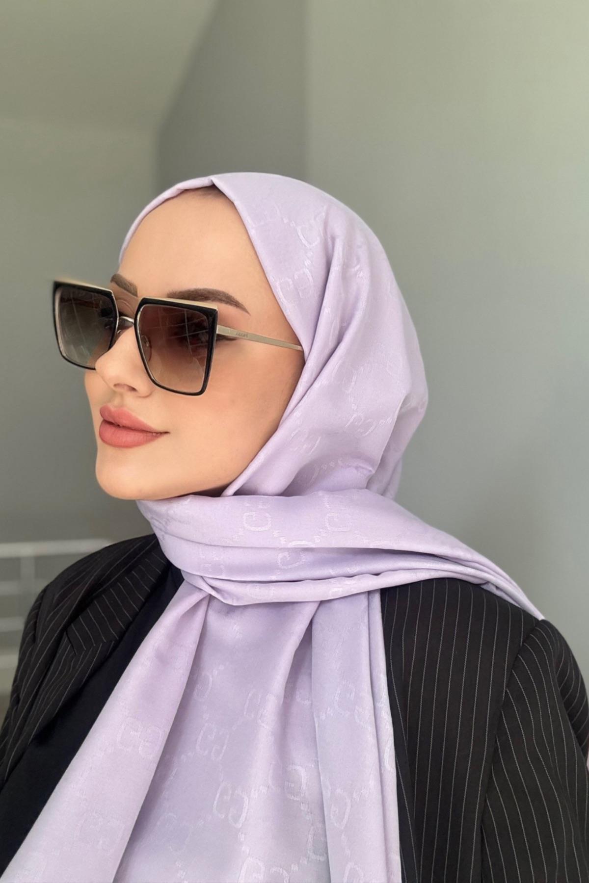 G Pattern Shawl Light Lilac