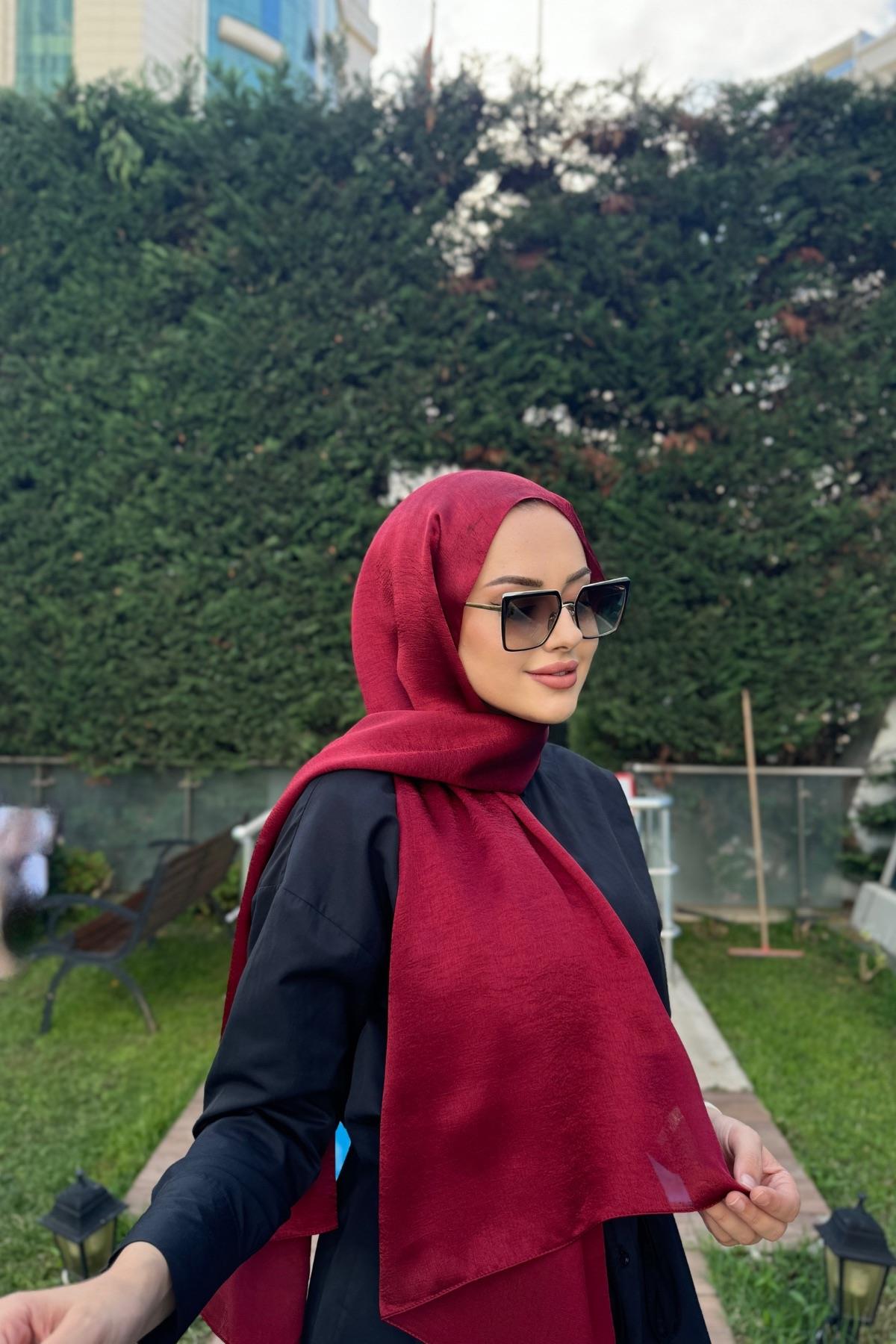 Janjan Shawl Light Claret Red