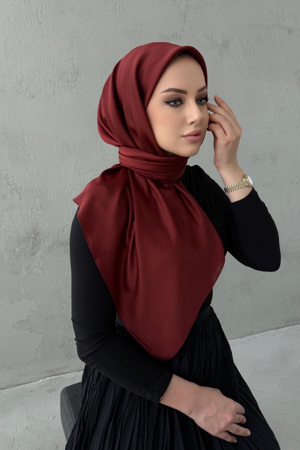 Kiremit Arla Kumlu İpek ŞalEşarp