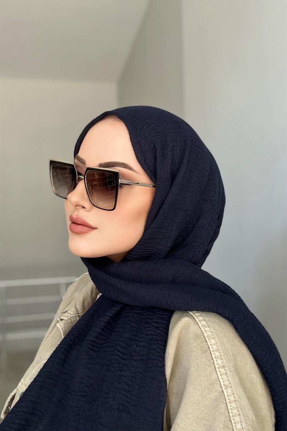 Navy Blue Wrap Shawl