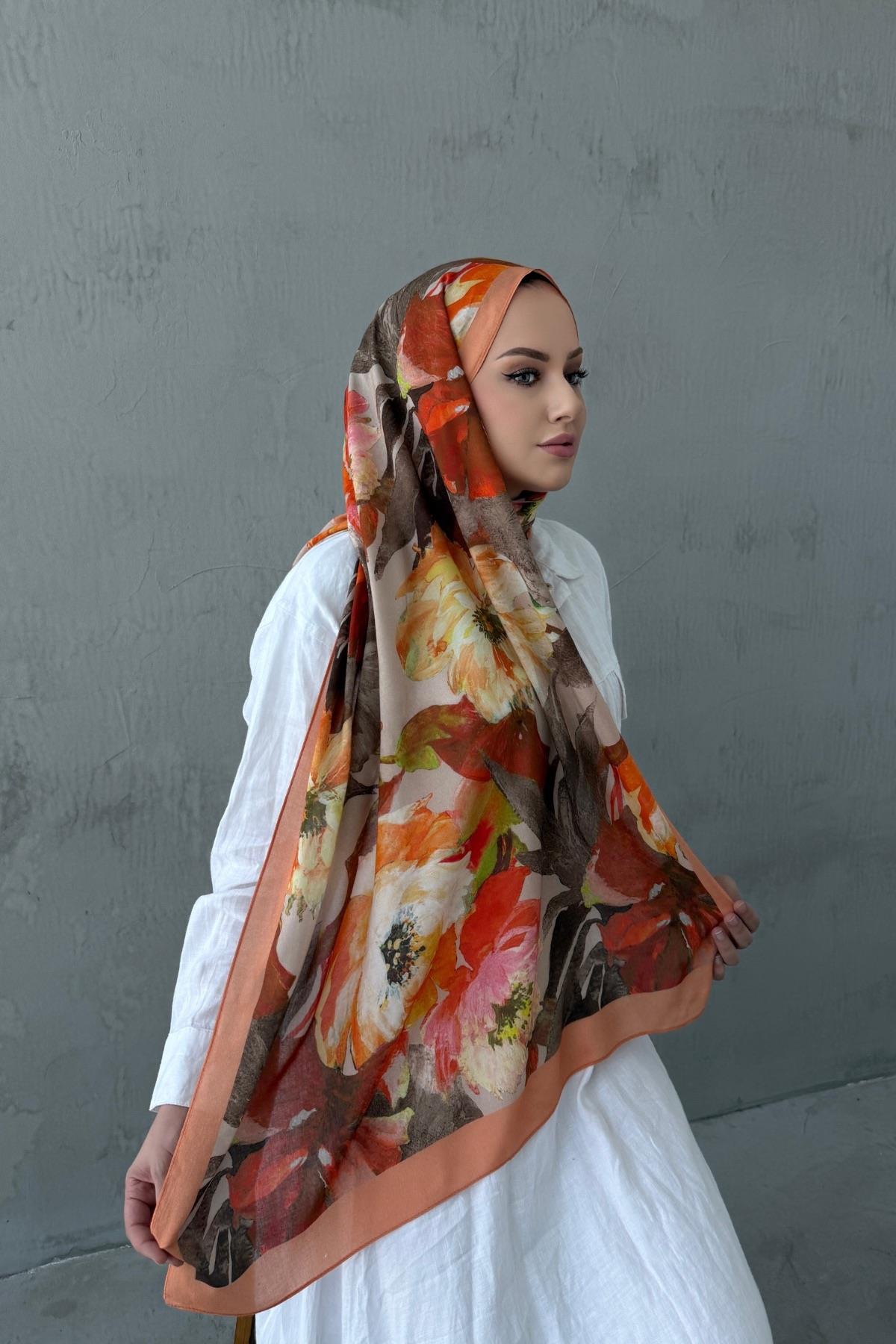 Koza %100 Pamuk Şal Kayısı