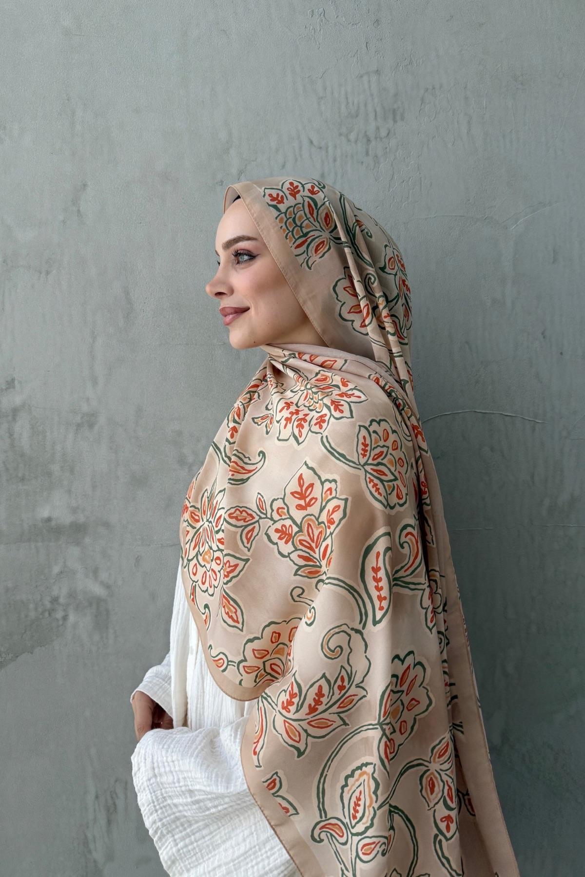 Latte Gardenia Modal İpek Şal