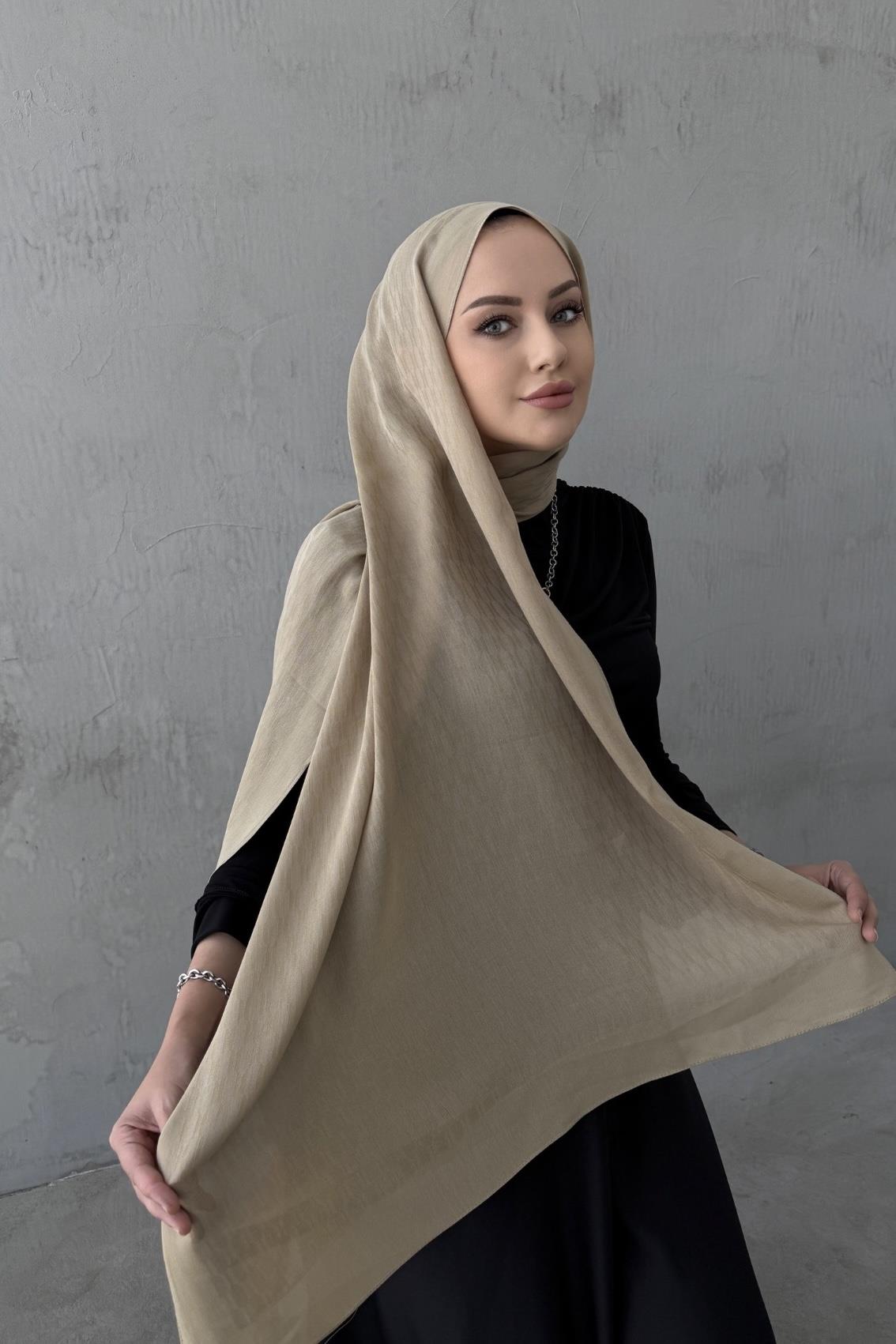 Latte Melinna Pamuk Kaşmir Şal