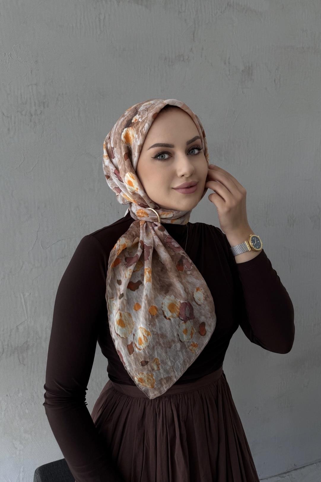 Latte Merlin Tencel Eşarp