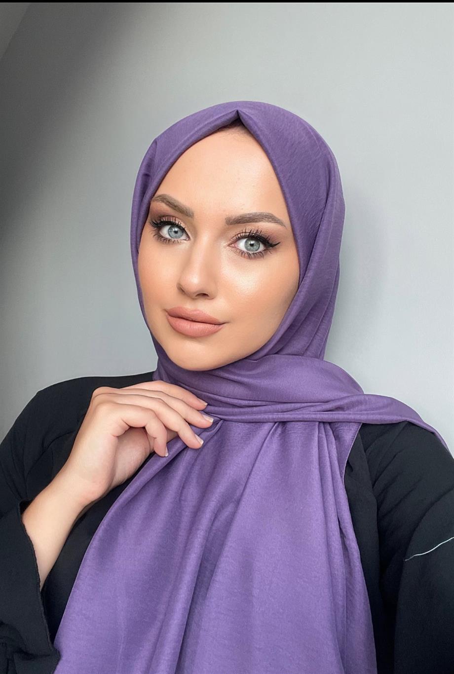 Lilac Cotton Jazz Shawl