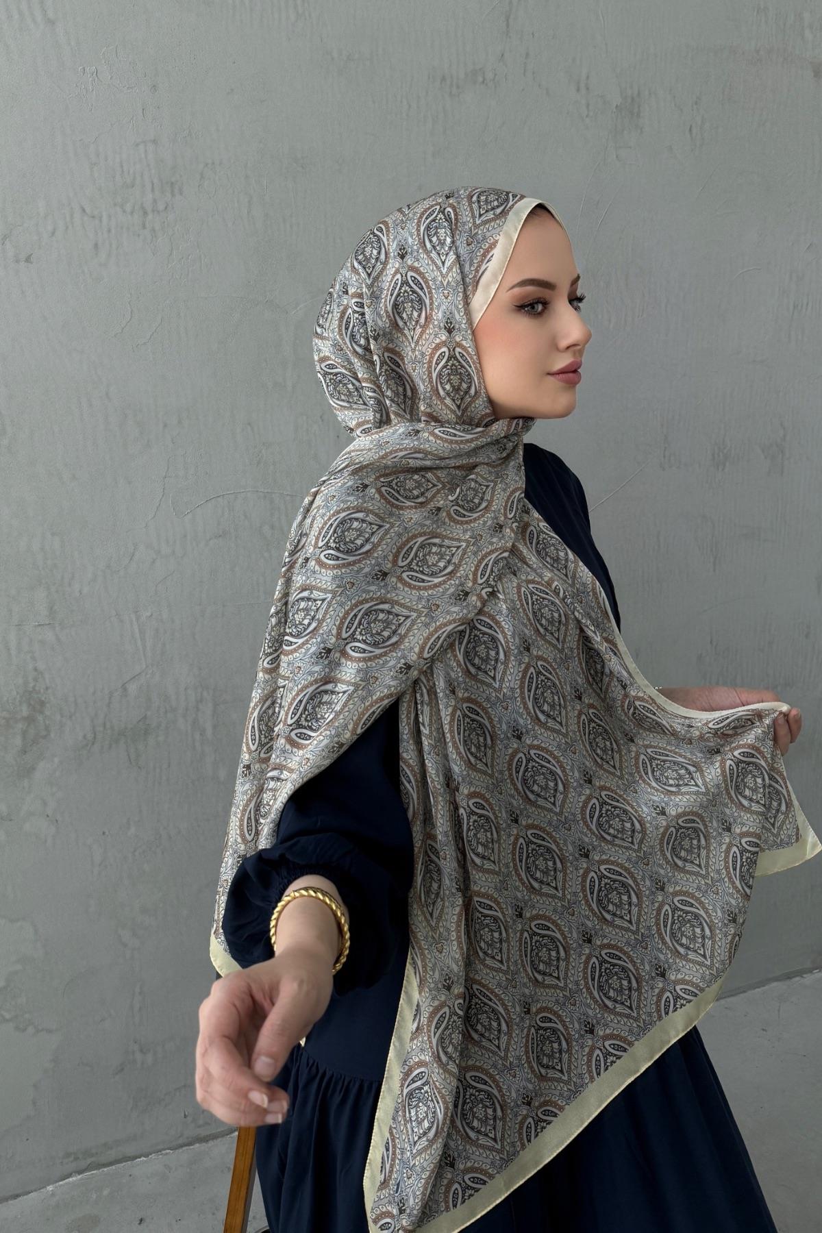 Lime Otantik Hint İpeği Şal 2