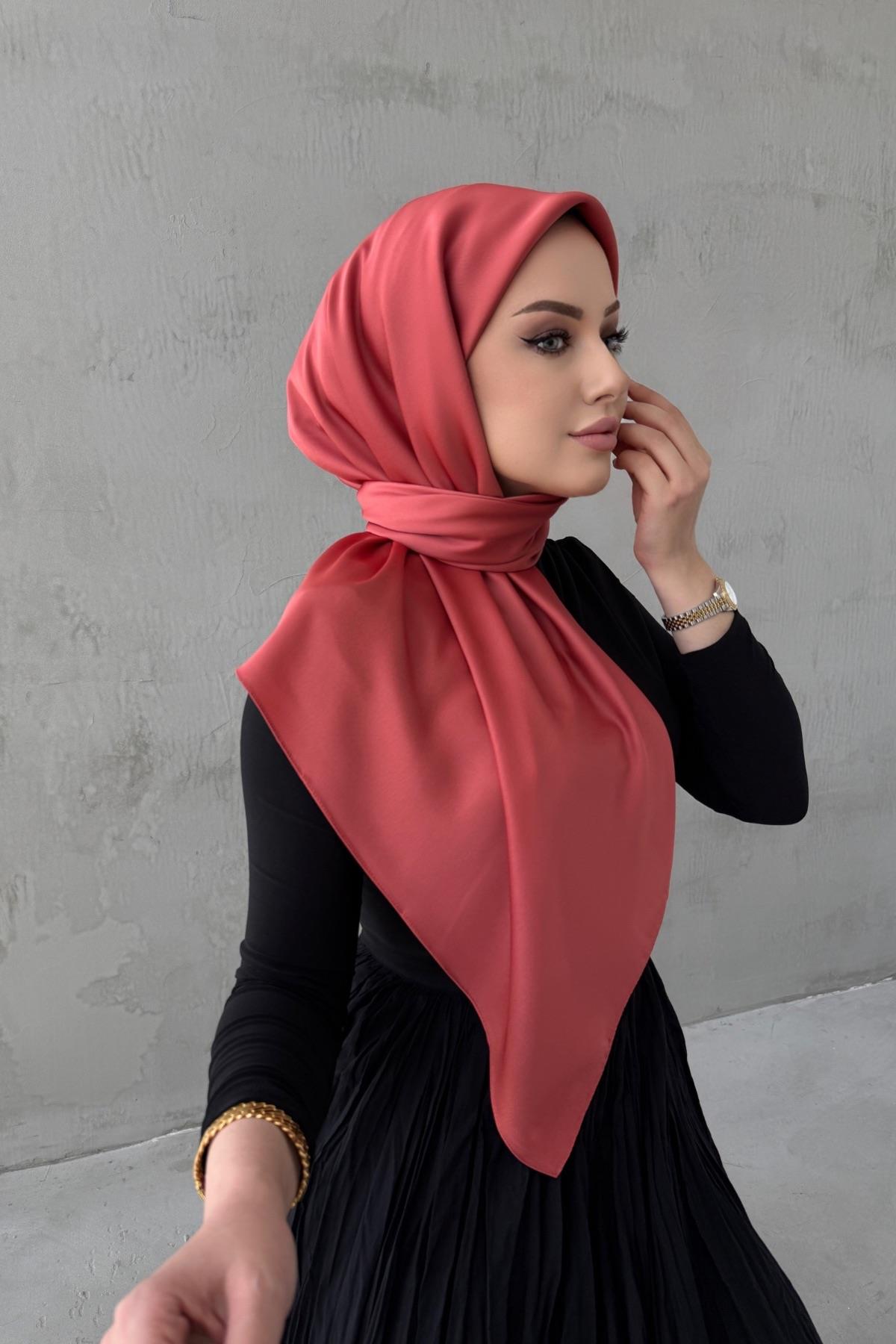 Mercan Arla Kumlu İpek ŞalEşarp