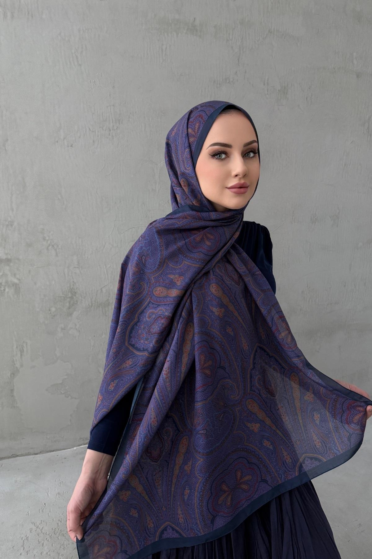 Mor Sufra Modal İpek Şal