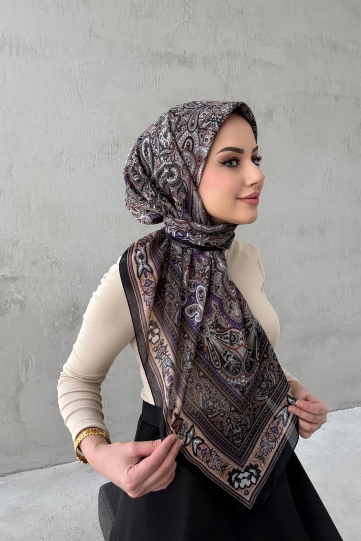 Mor&Vizon Mihri Bohem Modal İpek Şaleşarp