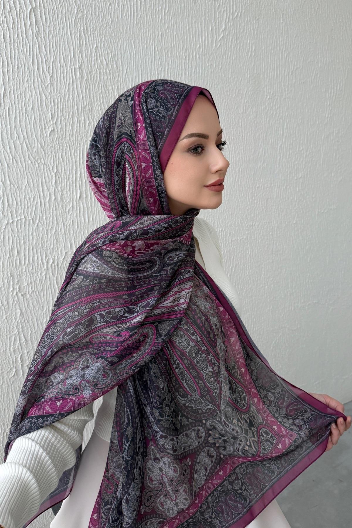 Mürdüm & Mürdüm Bohem Modal İpek Şal  