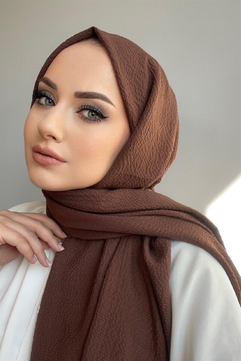 Natural Shawl Eylül Brown