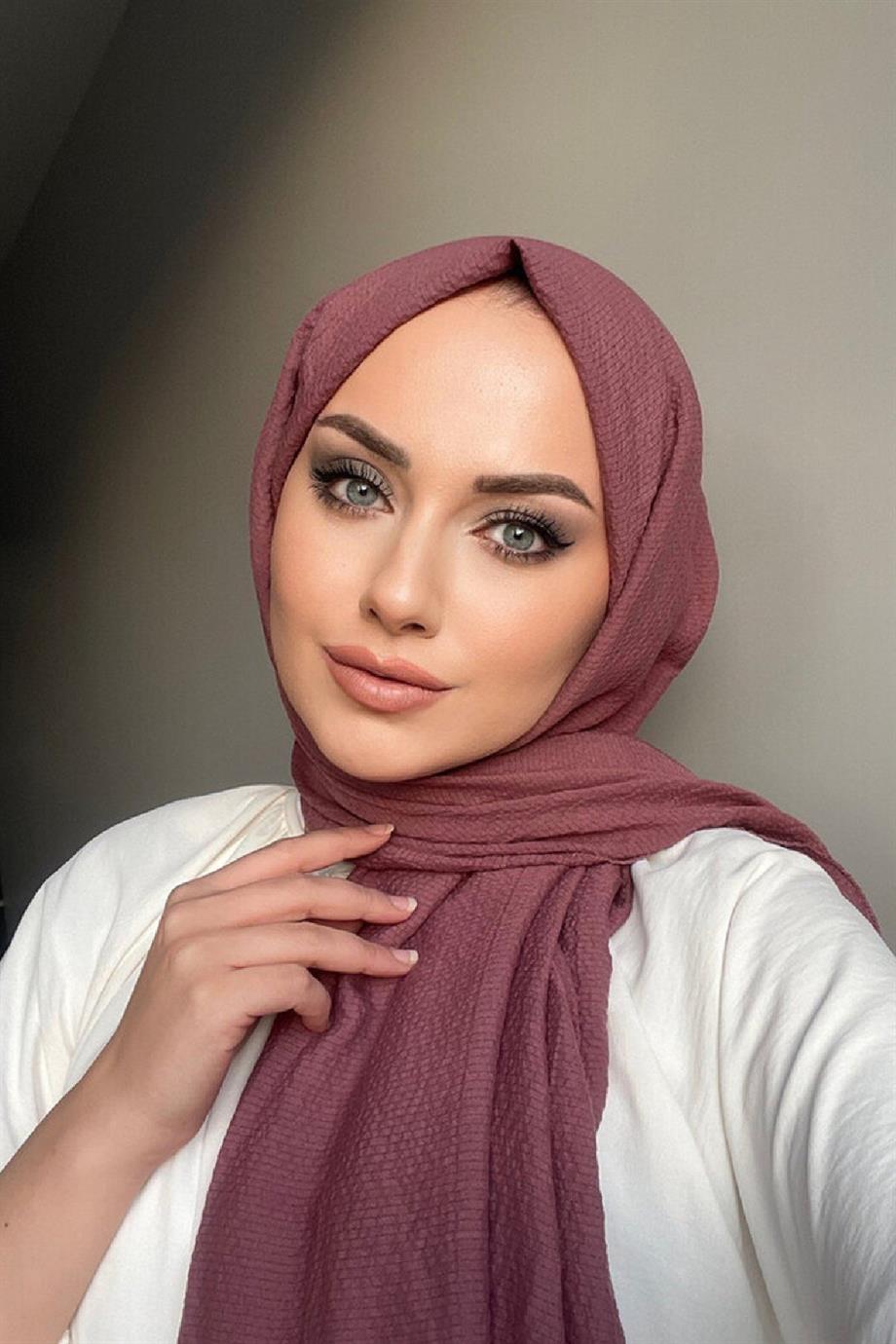 Natural Shawl Dusty Rose