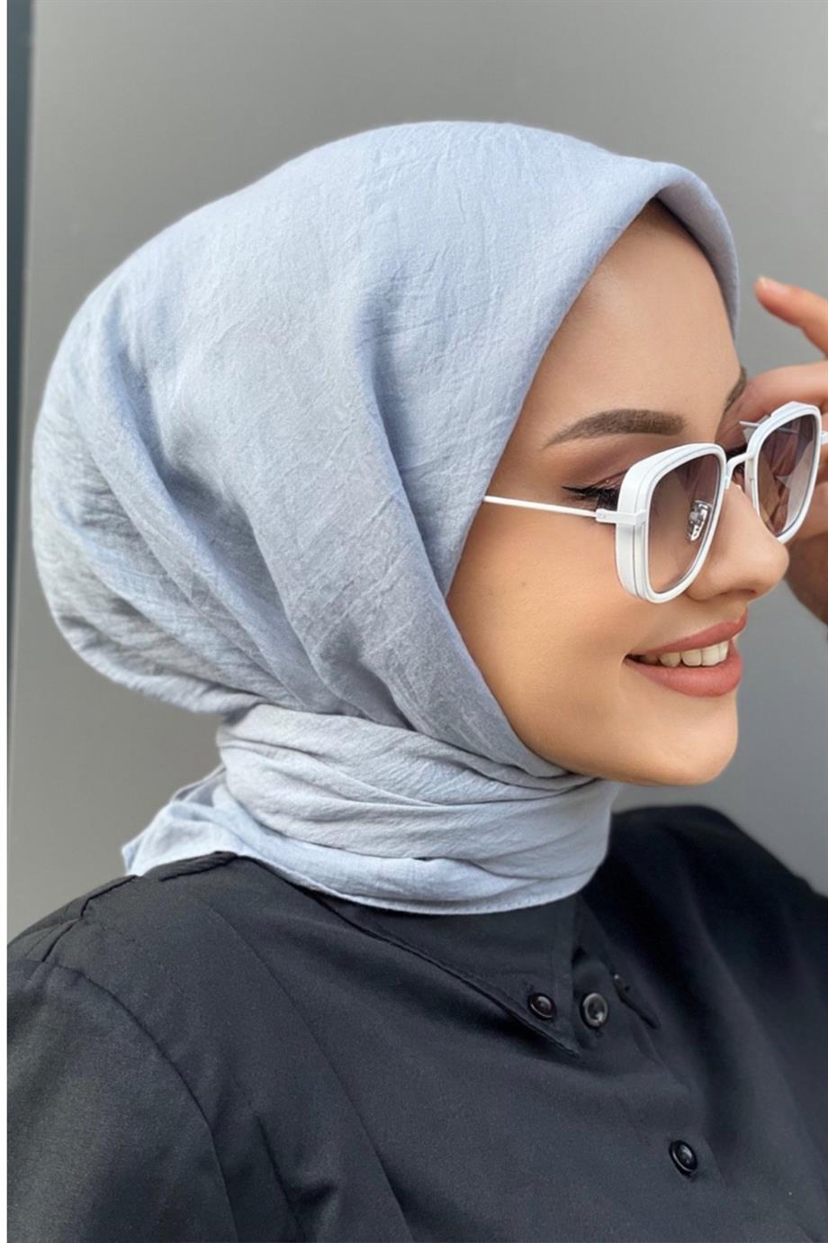 Organic scarf light gray