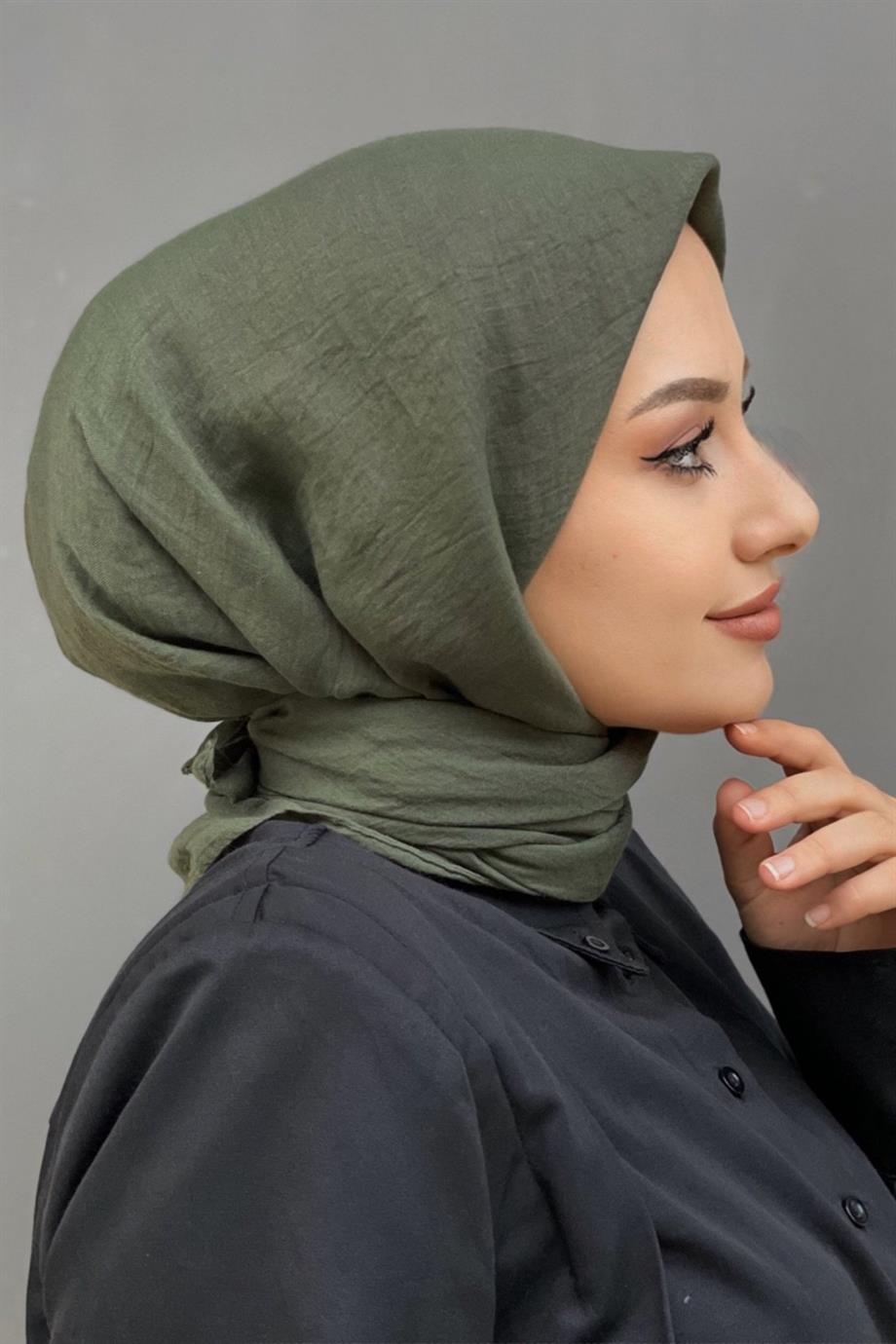 organic scarf khaki