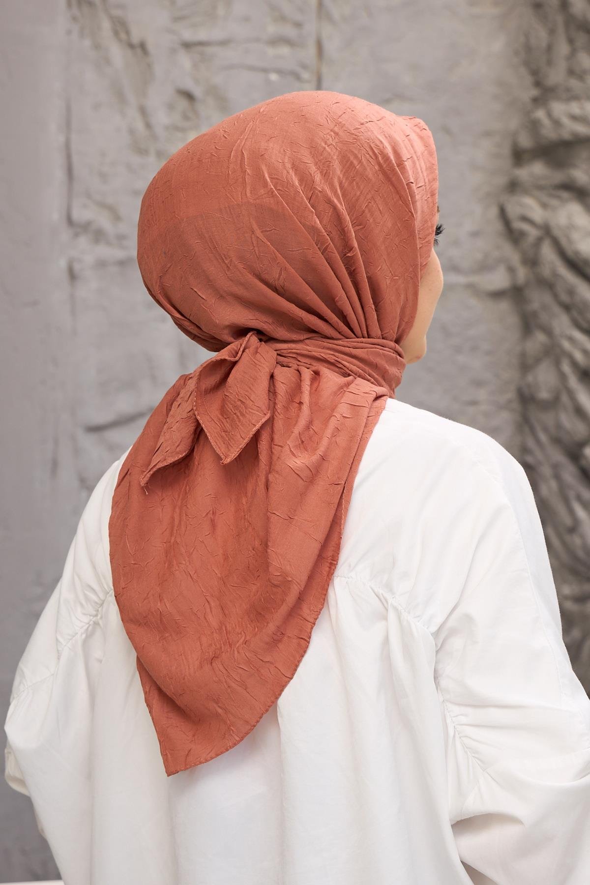 Şeftali Bambu Eşarp 