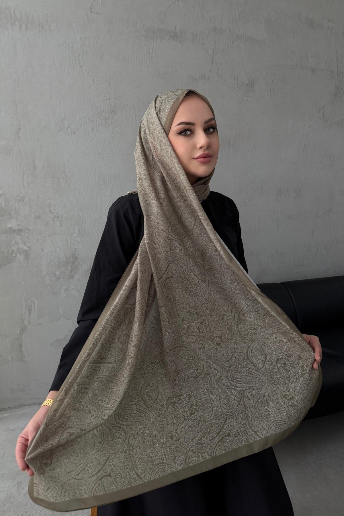 Soft Yeşil Harmoni Modal İpek Şal 