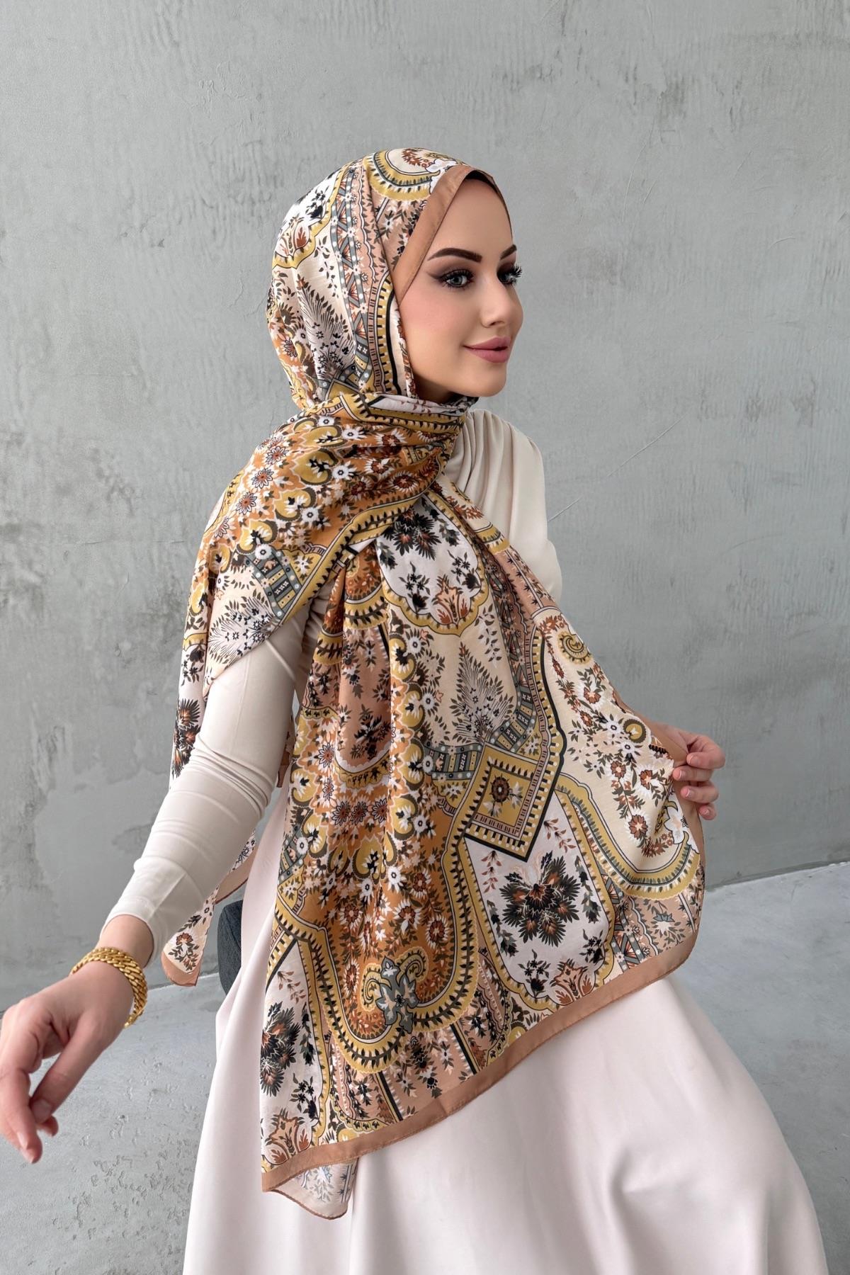 Somon Alya Bohem Modal İpek Şal